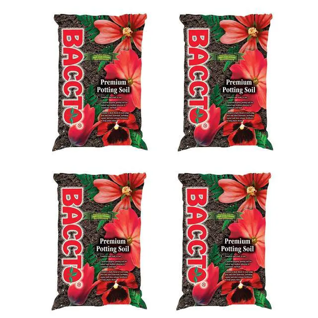 Main image of Michigan Peat 1225 Premium Potting Soil, 25-Pound (Four Pack)