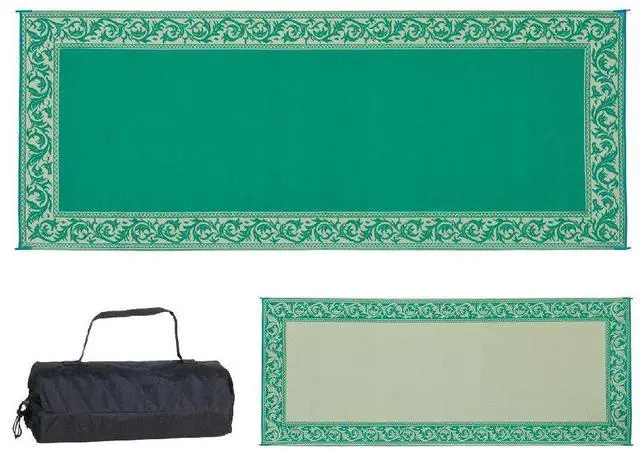 Main image of Ming's Mark RC4 Reversible Classical Patio Mat - 8' x 20', Green/Beige