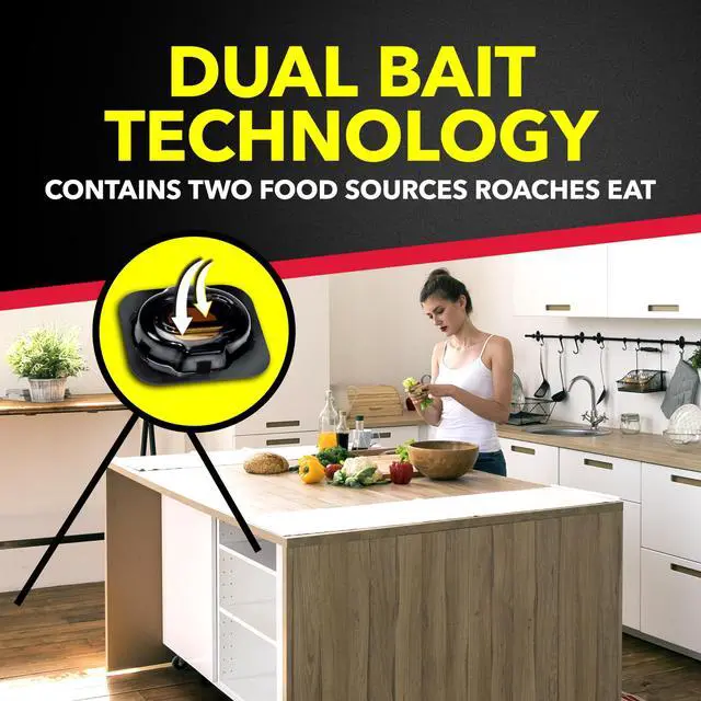 Alt view image 6 of 6 - Double Control Small Roach Baits Plus Egg Stopper 0.63 Ounce (Pack of 10)