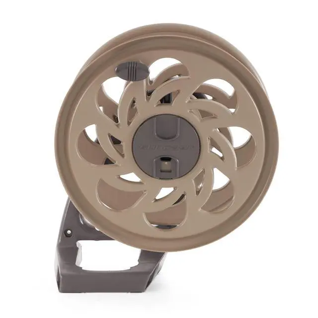 Alt view image 5 of 6 - 2 Pack CPLSTA125B 125' Wall-Mounted Side Tracker Garden Hose Reel for 5/8" Hose with Guide for Patio or Garden, Dark Taupe