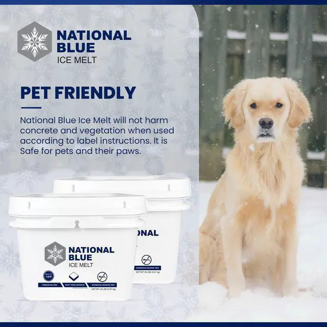 Alt view image 5 of 6 - Ice Melt and Snow Salt 20lb Bucket - Fast Acting Ice Melter - Pet, Plant and Concrete Friendly, Environmentally Safe - Free of Magnesium Chloride - Melts to -15°F