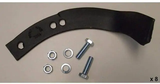 Alt view image 6 of 6 - 1901118 Replacement Troy-Bilt Tiller Tine Set w/Hardware fits Horse/Pony