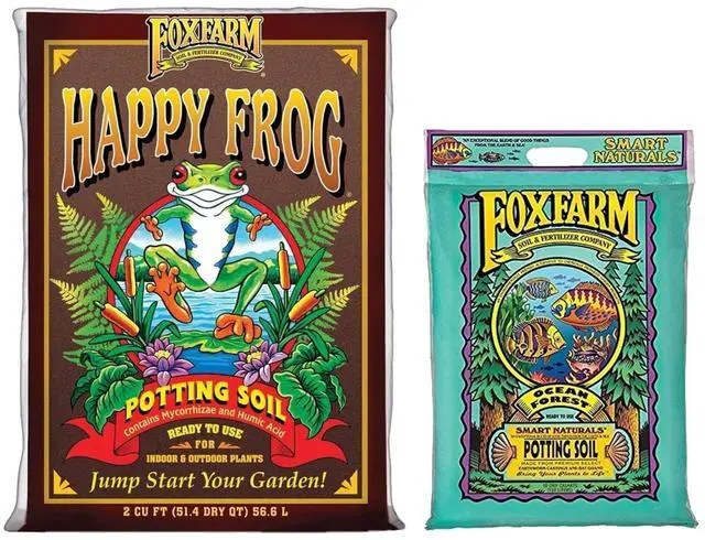 Main image of Happy Frog 2 Cu.ft Potting Soil + Ocean Forest 12qt Potting Soil