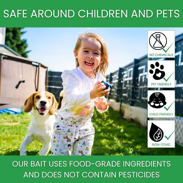 Alt view image 6 of 6 - Fly Trap | Outdoor Device for Catching Flies | 10-Liter Commercial Size | Comes with One Flytrap and 2 Bait Packets | 2,000,000 Fly Capacity | Non-Toxic | Child & Pet Safe