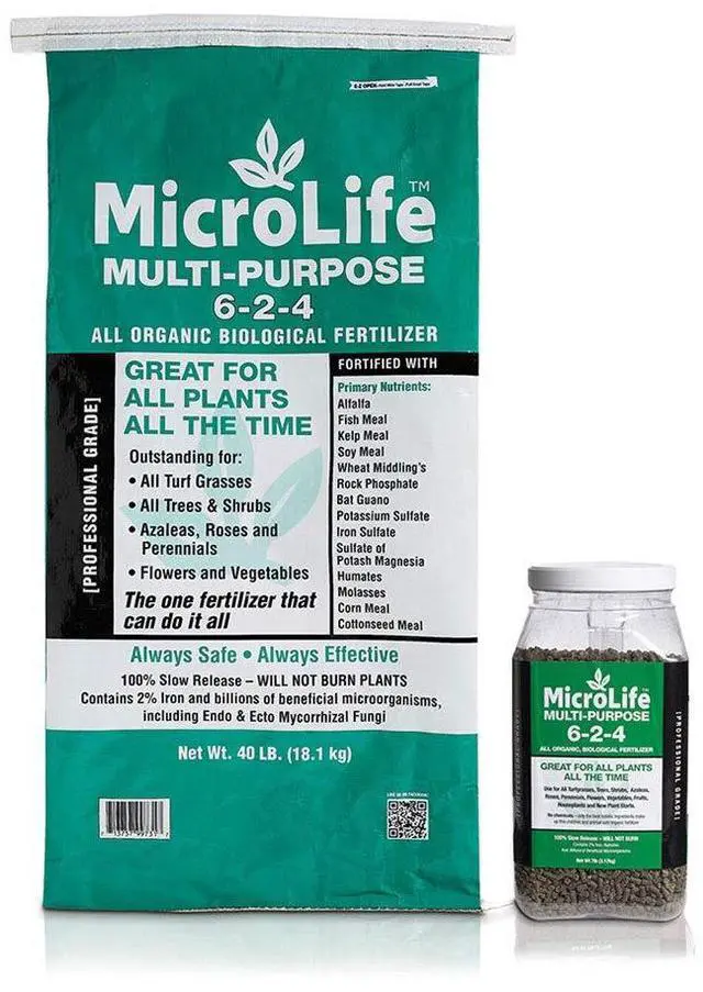 Alt view image 3 of 3 - MicroLife Multi-Purpose (6-2-4) Professional Grade Granular Organic Fertilizer for All Plants All the Time, 40 LBS
