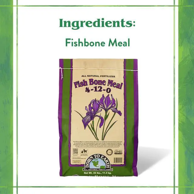Alt view image 4 of 6 - Organic Fish Bone Meal - High Phosphorus Plant Food for Buds, Bulbs, Blooms, Flower Beds 4-12-0, 25 lb