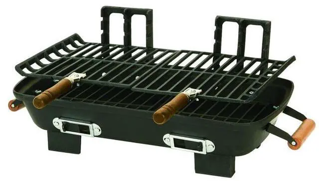 Main image of Marsh Allen 30052 Cast Iron Hibachi 10 by 18-Inch Charcoal Grill