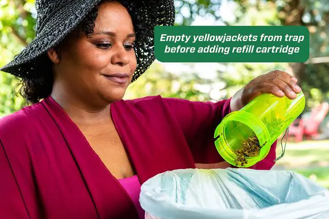 Alt view image 3 of 6 - Yellowjacket Attractant Cartridge (10 Week Supply) for Reusable Yellowjacket Traps - (11 Pack)