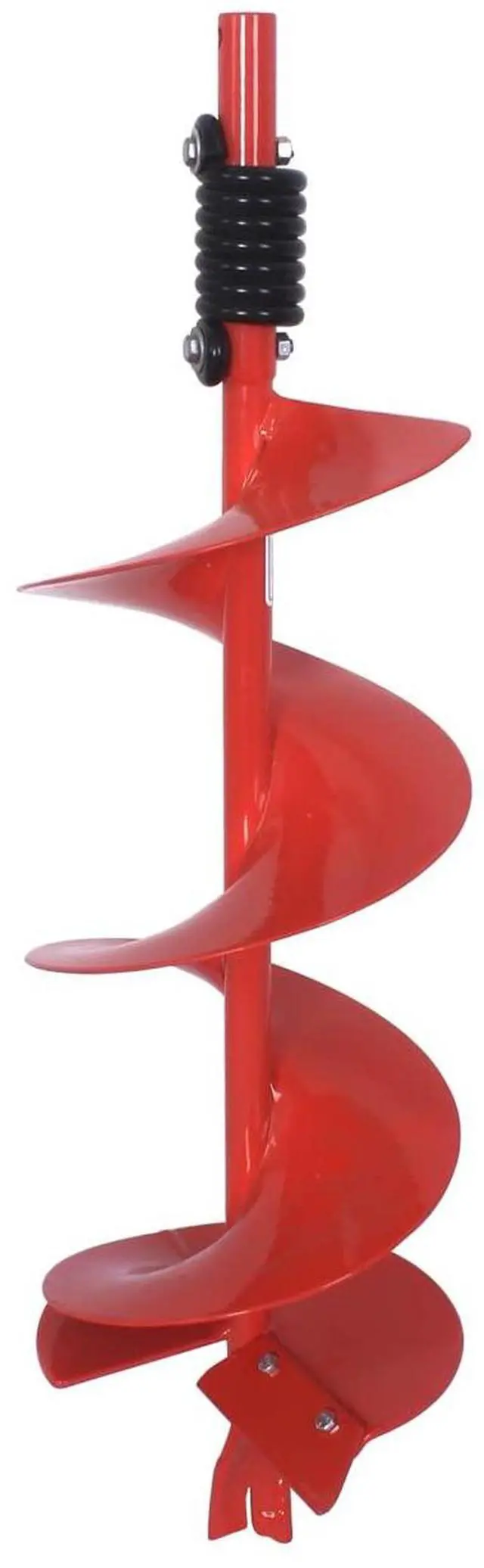 Main image of 10 Inch Diameter 36 Inch Long Single Sprial Earth Auger Bit with Fishtail Point Drill Bit and The Patent Shock Spring