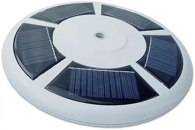 Main image of Solar Powered Outdoor Flagpole with LED Light, 9 Inch (Model 2472)