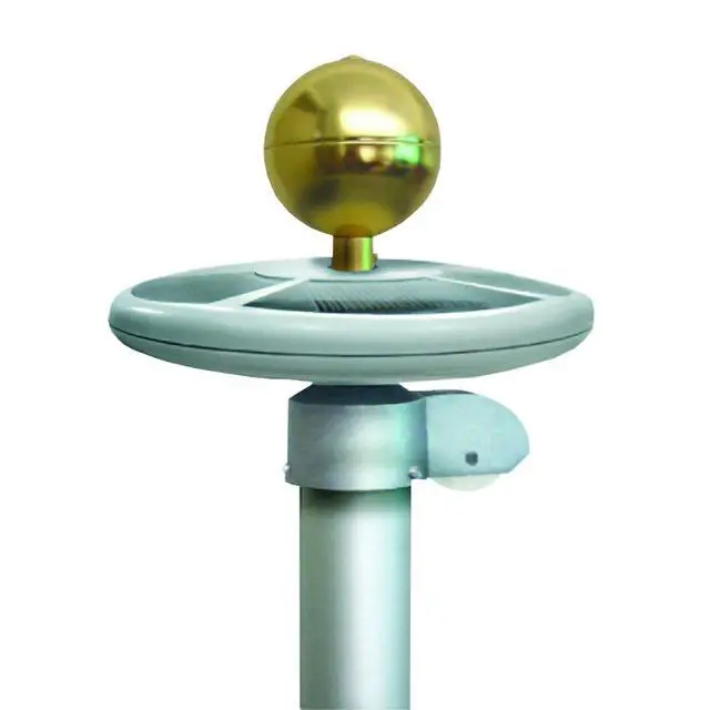 Alt view image 2 of 5 - Solar Powered Outdoor Flagpole with LED Light, 9 Inch (Model 2472)