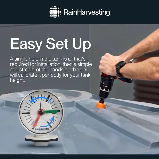Alt view image 3 of 5 - Tank Gauge | Tank-Top Water Level Monitoring Device, For Rain Water Catching Systems