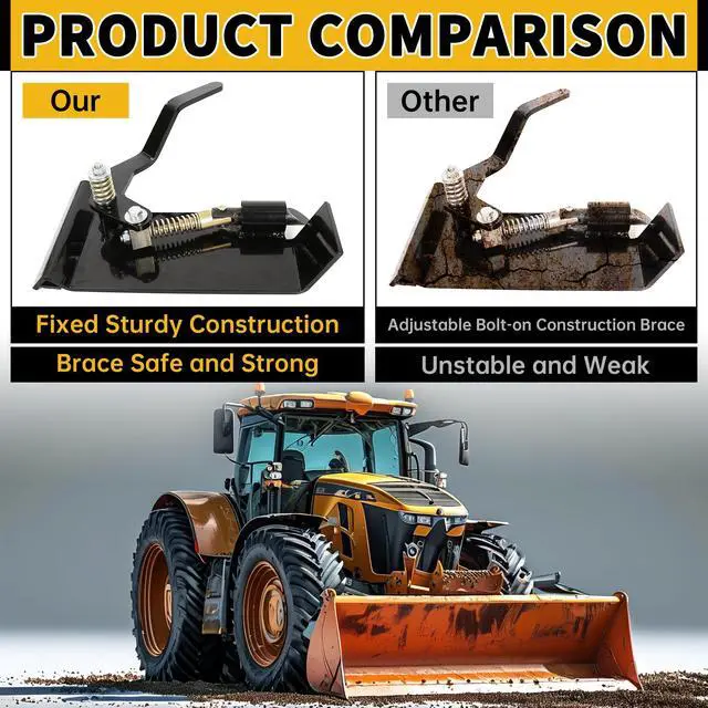 Alt view image 5 of 6 - Pair Skid Steer Quick Tach Attach Conversion Adapter Weld on Quick Attachment Plate Bobtach Kubota Latch Box Plate Weld On QTK Tractor Universal Front Attachment