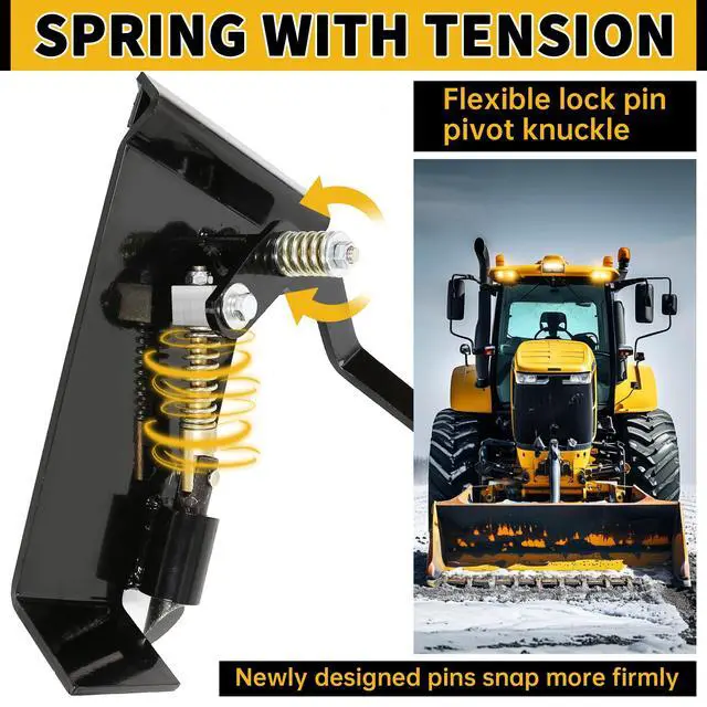 Alt view image 6 of 6 - Pair Skid Steer Quick Tach Attach Conversion Adapter Weld on Quick Attachment Plate Bobtach Kubota Latch Box Plate Weld On QTK Tractor Universal Front Attachment