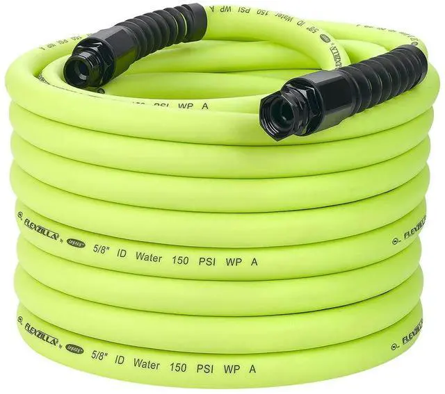 Main image of Flexzilla HFZWP5100 Pro Water Hose with Reusable Fittings 100 Feet | All Weather Flexibility | Leak Free Connections | Won't Kink Under Pressure | Lightweight
