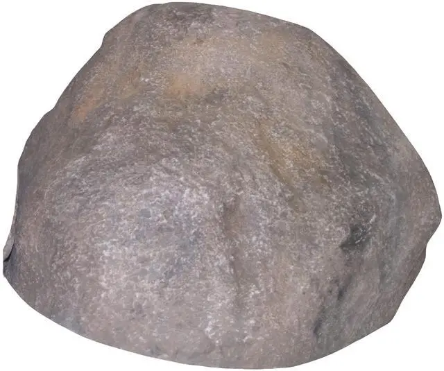 Main image of CrystalClear TrueRock Outdoor Faux Rock Cover, Artificial Landscape Boulder Enclosure, Fake Decorative Landscaping Fiberglass Protection Dome, Realistic Natural Texture, Sand Stone, Small Size