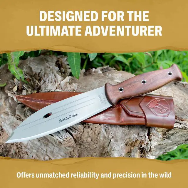 Alt view image 6 of 6 - Tool & Knife Survival Machete with Walnut Handle