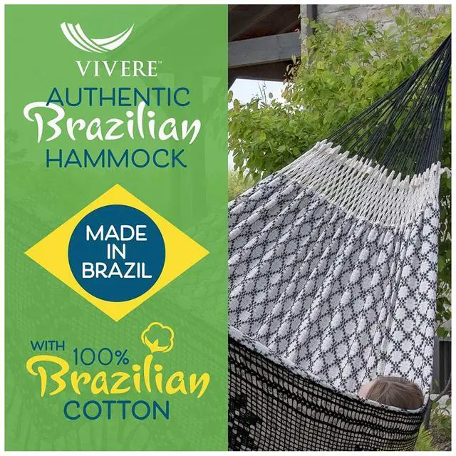 Alt view image 2 of 5 - Authentic Brazilian Luxury Hammock - 450 lb Capacity