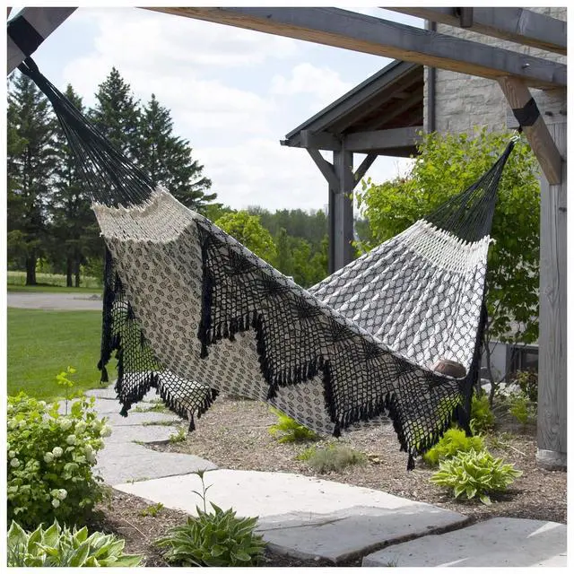 Alt view image 3 of 5 - Authentic Brazilian Luxury Hammock - 450 lb Capacity