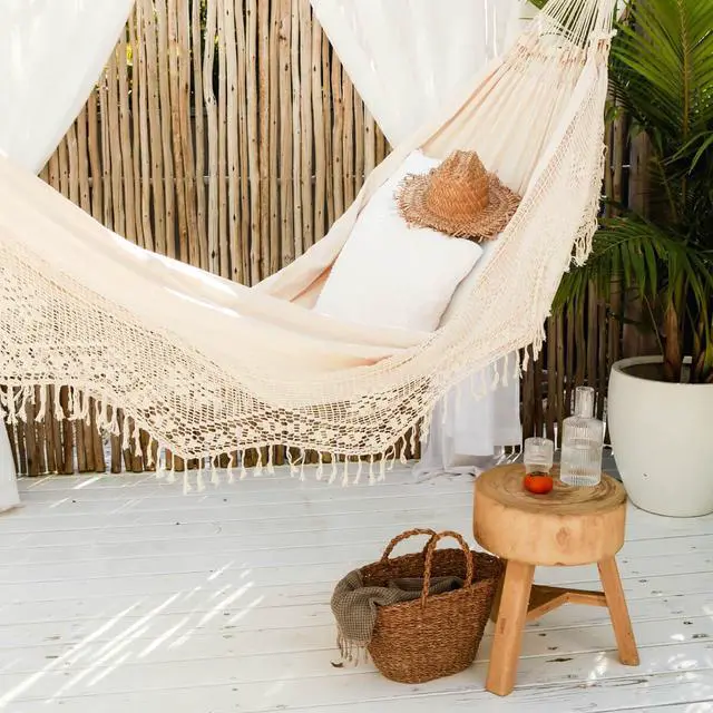 Alt view image 3 of 6 - Authentic Brazilian Elegant Hammock - 450 lb Capacity