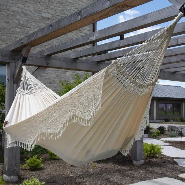 Alt view image 4 of 6 - Authentic Brazilian Elegant Hammock - 450 lb Capacity