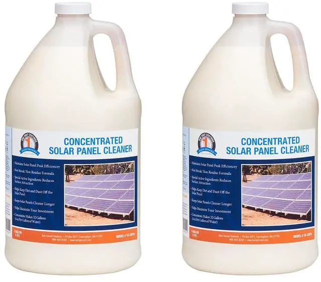 Main image of BareGround Solutions 1 Shot 1S-CSPC Glass & Solar Panel Cleaner Concentrate,Remove Oils,Fingerprints & Water Spots,Pro Streak-Free Ultra Quick Dry, Remove Dirt- Dust -Makes 32 Gallons,1 Gallon-2 PACK