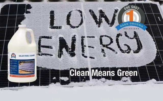 Alt view image 2 of 4 - BareGround Solutions 1 Shot 1S-CSPC Glass & Solar Panel Cleaner Concentrate,Remove Oils,Fingerprints & Water Spots,Pro Streak-Free Ultra Quick Dry, Remove Dirt- Dust -Makes 32 Gallons,1 Gallon-2 PACK