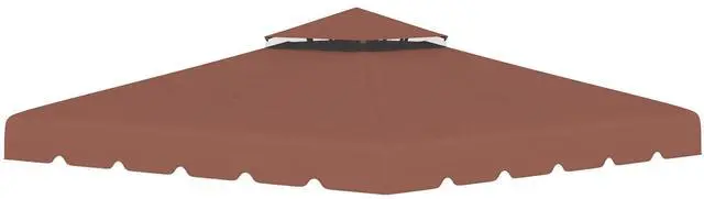 Main image of 10' x 10' Gazebo Replacement Canopy, Gazebo Top Cover with Double Vented Roof for 9.7' x 9.7' Frame for Garden Patio Outdoor (TOP ONLY), Coffee