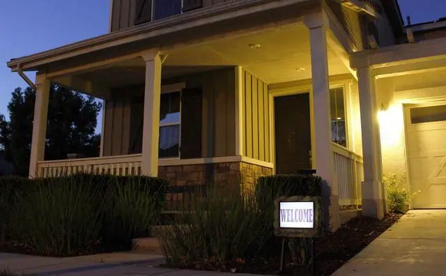 Alt view image 5 of 6 - Solar Power Lighted Sign - LED Illuminated Outdoor Resin Light Up Sign Decor for Home Yard Street (Rock Sign)