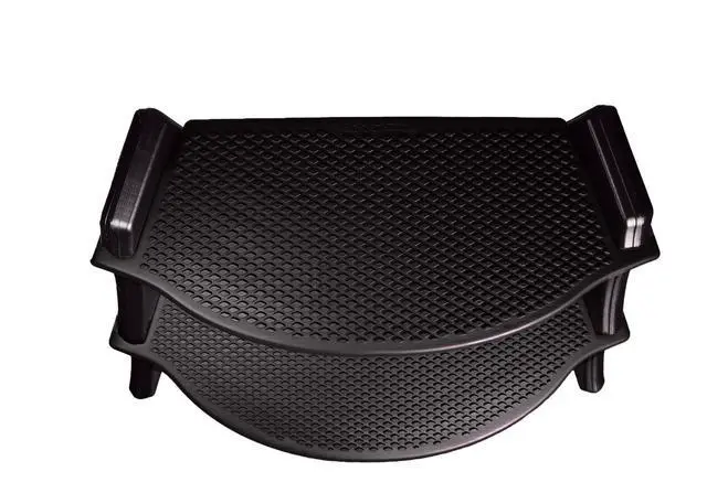 Alt view image 3 of 6 - The Edge Spa Step, 40-Inch Wide Hot Tub Stairs, Multipurpose Indoor/Outdoor Step Stool with Oversized Treads and Center Support, Black
