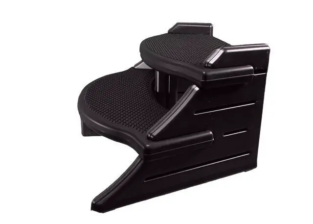 Alt view image 4 of 6 - The Edge Spa Step, 40-Inch Wide Hot Tub Stairs, Multipurpose Indoor/Outdoor Step Stool with Oversized Treads and Center Support, Black