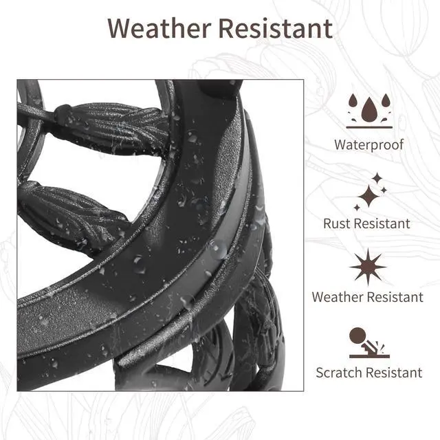 Alt view image 6 of 6 - Outdoor Patio Bench, Garden Benches with Cushion All-Weather Cast Aluminum Extra Loveseat for Lawn Front Porch Path Yard Decor Deck Furniture Black