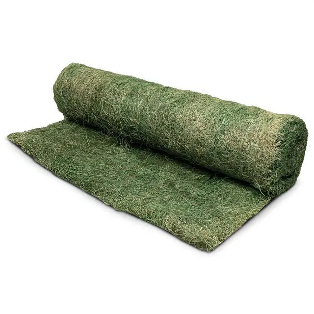 Alt view image 6 of 6 - Dewitt 2-Pack Single Net Excelsior Blanket, Green, 4 x 112.5 Feet Aspen Wood Fiber Erosion Control Mat with Netting for Soil Protection, Grass & Seed Establishment, Ground Cover and Landscaping