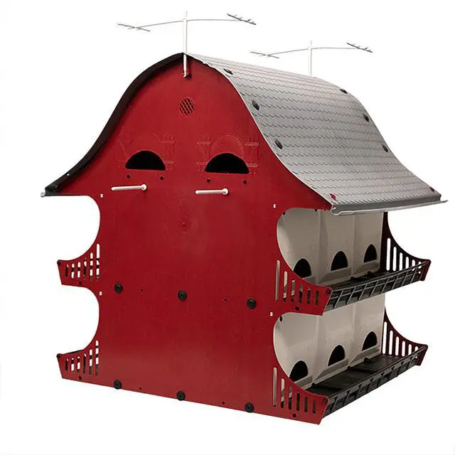 Main image of 16 Family Purple Martin Barn, Durable Polypropylene Plastic, Easy Assembly, Fits S&K Telescoping Pole, Maintenance-Free, Perfect for Country Homes & Farms
