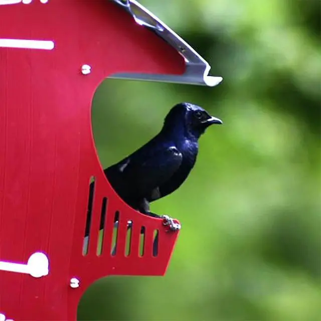 Alt view image 4 of 6 - 16 Family Purple Martin Barn, Durable Polypropylene Plastic, Easy Assembly, Fits S&K Telescoping Pole, Maintenance-Free, Perfect for Country Homes & Farms
