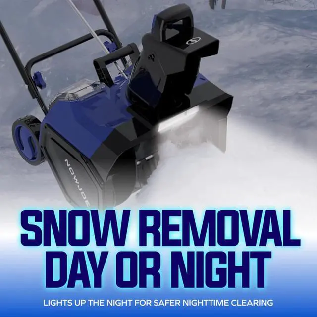 Alt view image 6 of 6 - IONMAX 48V 18 Inch Cordless Electric Snow Blower Machine - Battery-Powered Single-Stage Thrower with LED Light and Wheels for Driveway Clearing, 24V-X2-SB18-GO