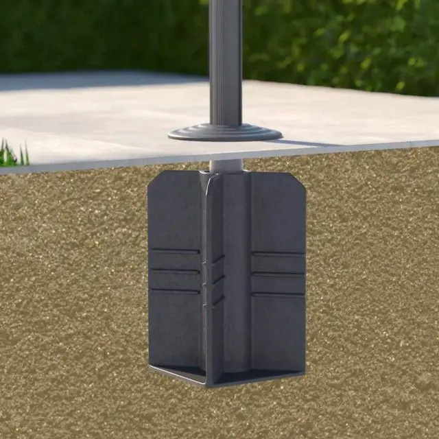 Alt view image 4 of 6 - Offset Patio Umbrella Base in Ground, 24.41"(H) X 11.42"(W)