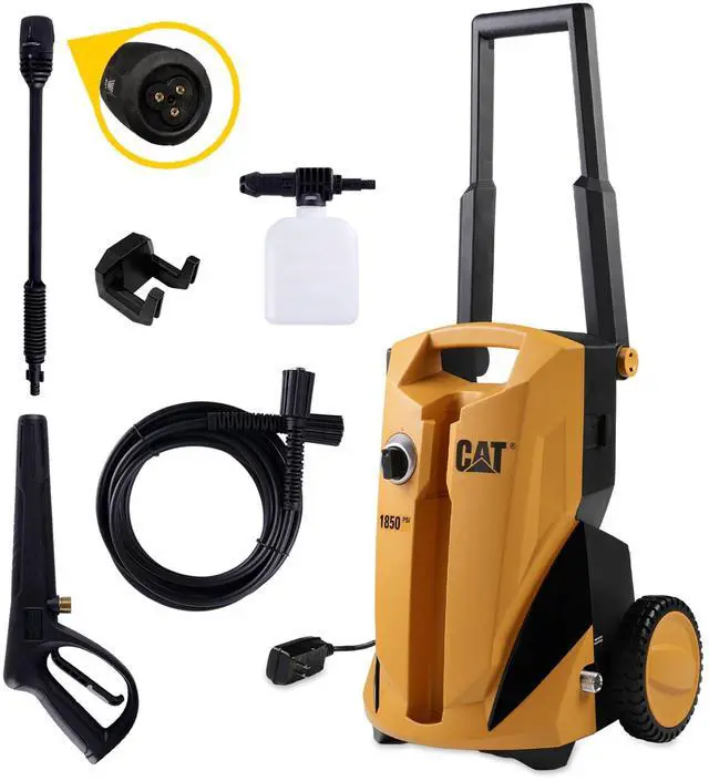 Main image of Electric Pressure Washer 1850 PSI 1.4 GPM with 20' high-Pressure Hose, Quick Release Gun, 3-in-1 Nozzle Lance, Foam Cannon Water Pressure Washers, Power Washer for Your Home Patio, Driveway & RV