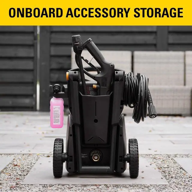 Alt view image 5 of 6 - Electric Pressure Washer 1850 PSI 1.4 GPM with 20' high-Pressure Hose, Quick Release Gun, 3-in-1 Nozzle Lance, Foam Cannon Water Pressure Washers, Power Washer for Your Home Patio, Driveway & RV