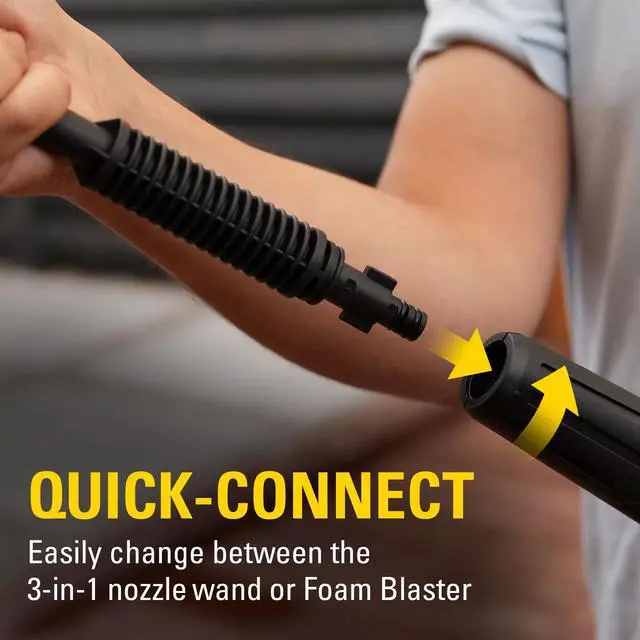 Alt view image 6 of 6 - Electric Pressure Washer 1850 PSI 1.4 GPM with 20' high-Pressure Hose, Quick Release Gun, 3-in-1 Nozzle Lance, Foam Cannon Water Pressure Washers, Power Washer for Your Home Patio, Driveway & RV