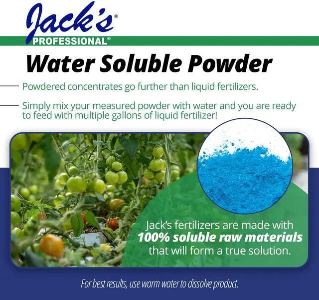 Alt view image 6 of 6 - Jack's Professional 10-30-20 Blossom Booster Water-Soluble Fertilizer with Micronutrients for Increasing Blooms in Plants Grown in Continuous Liquid Feed Programs, 25lbs