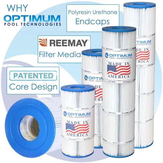 Alt view image 5 of 6 - Pool Filter 4-Pack, Compatible Replacement for Jandy® CL580 R0357900, Unicel C-7482, Filbur FC-0820, & Pleatco PJAN145 Filter Cartridges