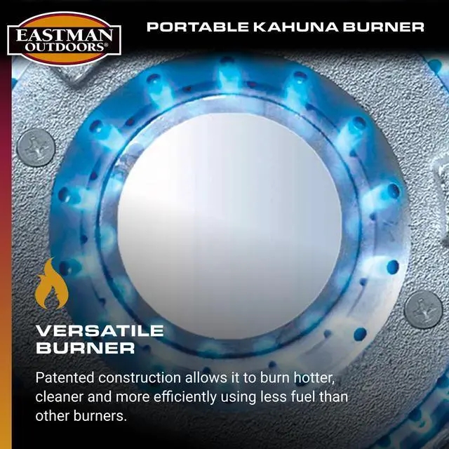 Alt view image 5 of 6 - 90411 Portable Kahuna Burner with XL Pot and Wok Brackets with Adjustable and Removable Legs, Black, Pack of 1