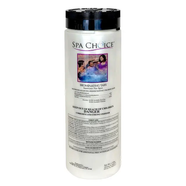 Alt view image 2 of 5 - 1.5-Pounds 4-Pack Premium Brominating Tabs Sanitizer for Spas, Bromine Tablets for Spa Hot Tub, Made in USA