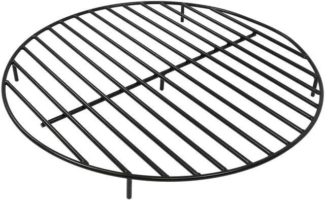 Main image of Sunnydaze Round Fire Pit Grate - Elevated Wood Grate for Fire Pit - Heavy-Duty Steel Log Grate for Outside - 36-Inch