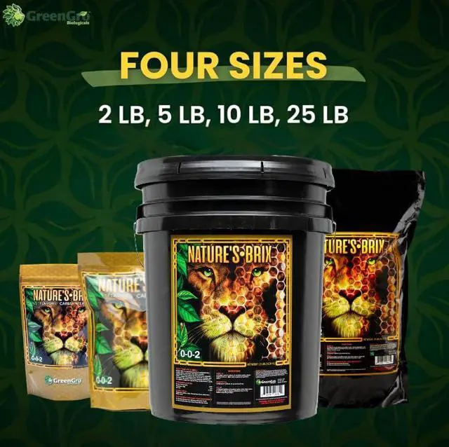 Alt view image 2 of 6 - Natures Brix 0-0-2, Premium Plant Microbe Food for All Gardening Methods, Increases Brix Levels and Resin Production (25 lb)