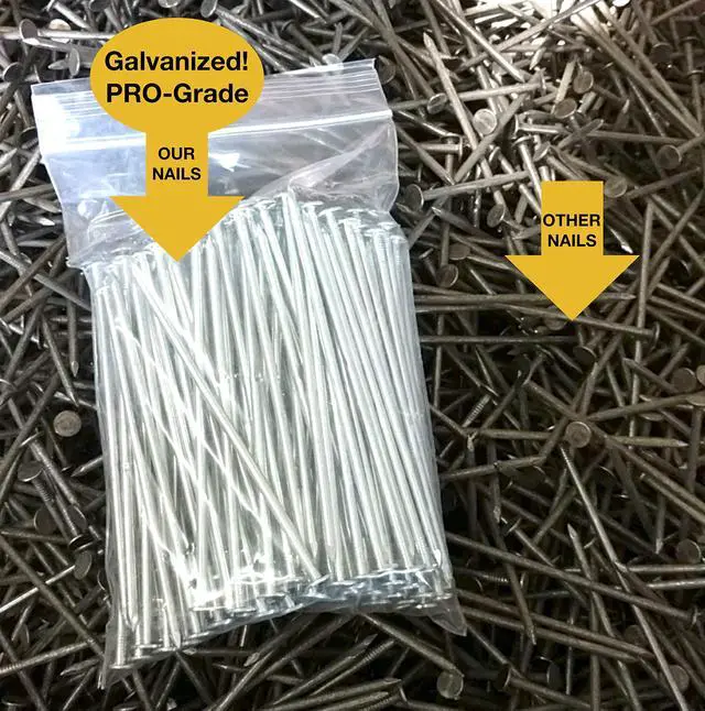 Alt view image 2 of 5 - USA Made (1500 Nails Approximately) Synthetic Grass Landscape, 5.5" Stakes, 50 lbs Boxed Spikes for Securing Artificial Turf Products (an Average of 25% More Nails)