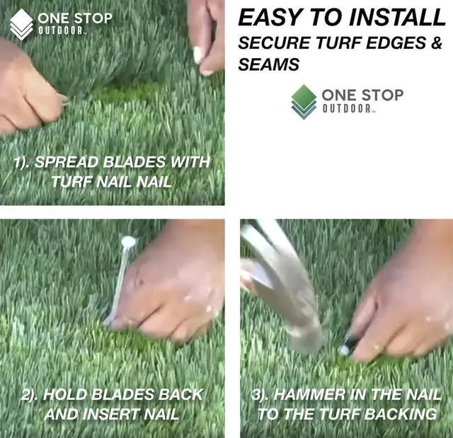 Alt view image 3 of 5 - USA Made (1500 Nails Approximately) Synthetic Grass Landscape, 5.5" Stakes, 50 lbs Boxed Spikes for Securing Artificial Turf Products (an Average of 25% More Nails)