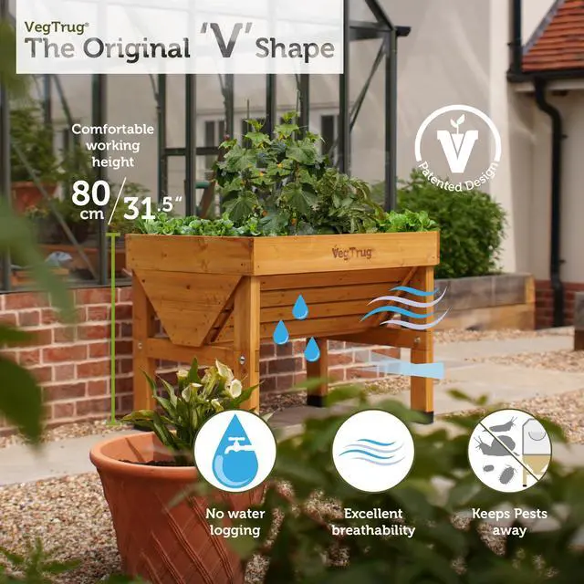 Alt view image 3 of 6 - ® Raised Bed Classic Small 1m, Natural