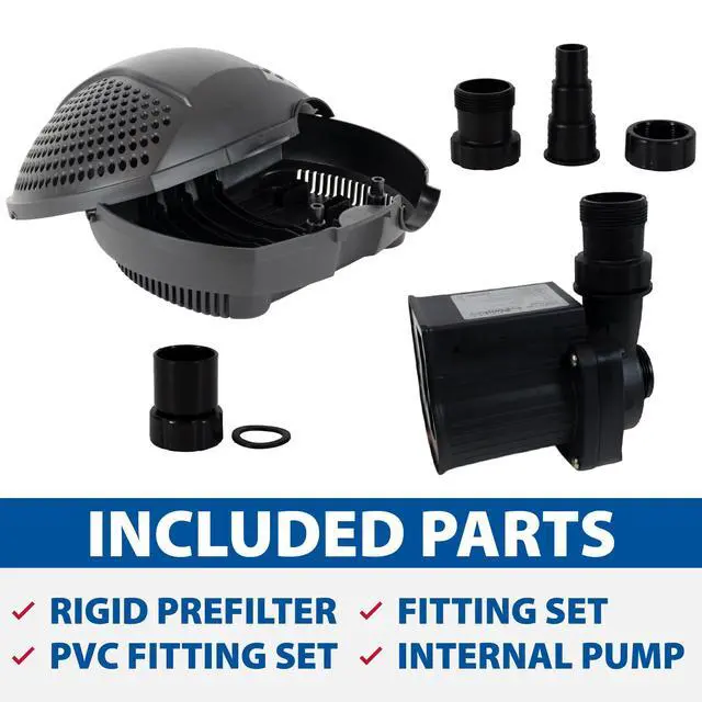 Alt view image 2 of 6 - SolidFlo G2 Submersible Pump for Small Ponds, Water Gardens & Waterfalls, Quiet, Durable, and Efficient Flow, Easy DIY Setup, 600 GPH